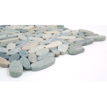 VENETIAN PEBBLES - 2X2/12X12, MULTICOLOR FLAT, SATIN